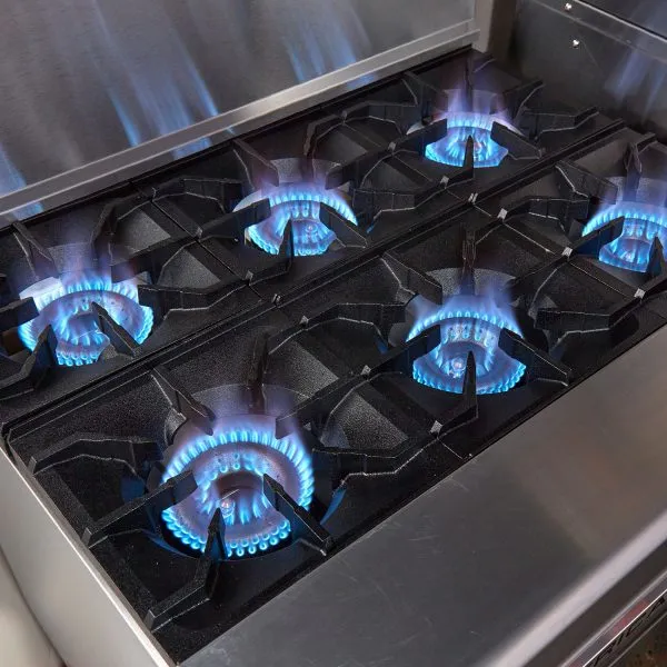 American Range AR-6-SB 36 6 Burner Gas Range w/ Storage Base