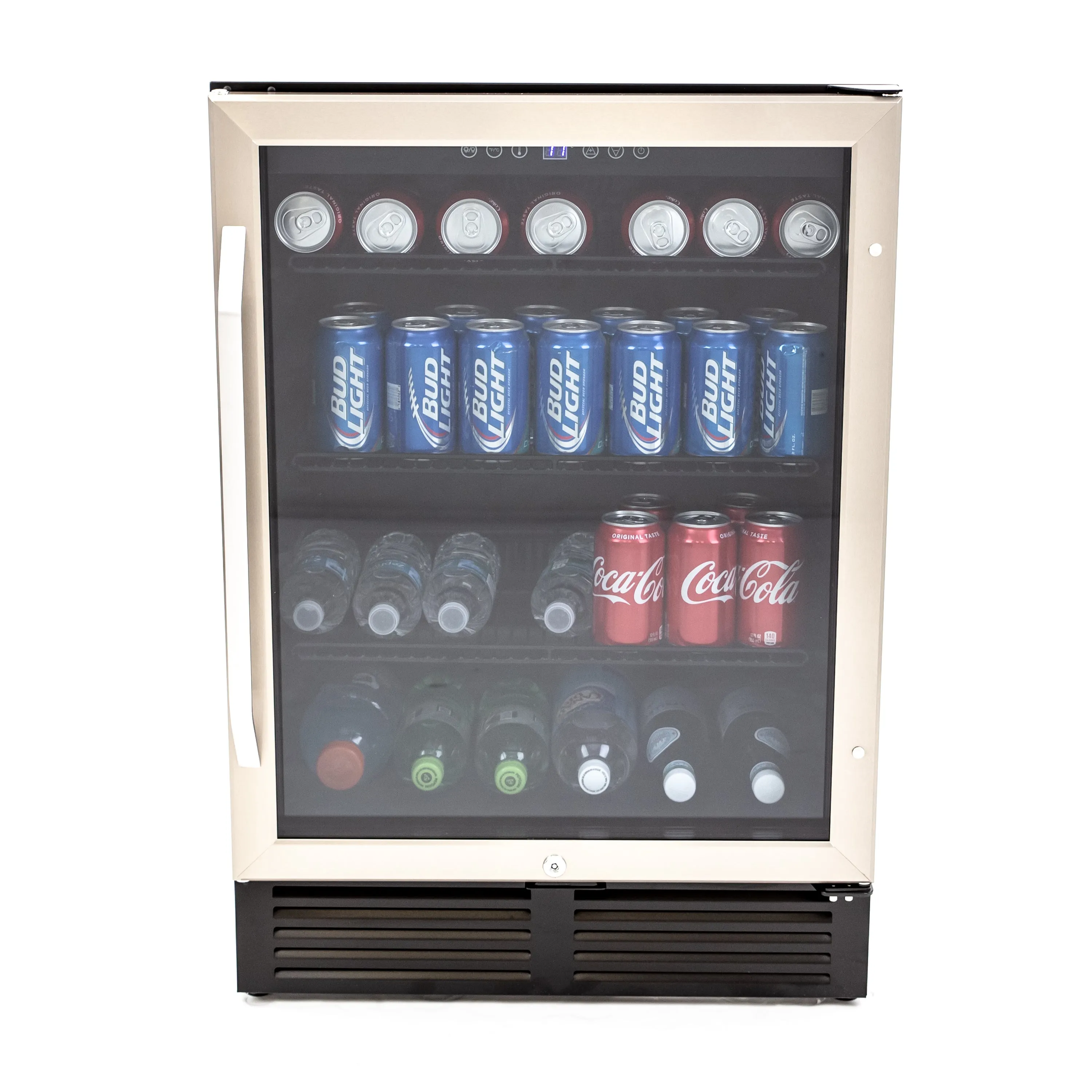 Avanti - BCA516SS. Beverage Center. 130 Can Capacity. in Stainless Steel with Black Cabinet
