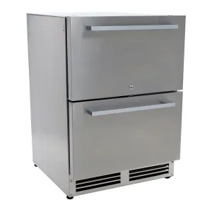 Avanti - OR525U5D. Avanti ELITE Series Indoor/Outdoor Undercounter Drawer Refrigerator. 5.2 cu. ft.. in Stainless Steel