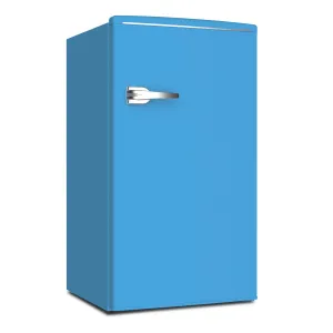 Avanti - RMRS31X6BL-IS. Avanti Retro Series Undercounter Refrigerator. Mini-Fridge. 3.1 cu. ft.. in Robin Egg Blue