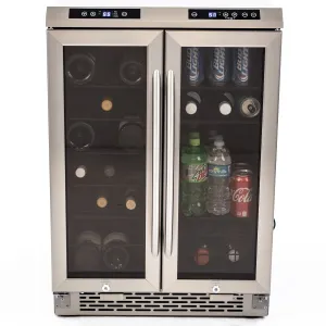 Avanti - WBV19DZ. Avanti Dual-Zone Wine and Beverage Center. 19 Bottle/66 Can Capacity. in Stainless Steel
