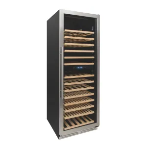 Avanti - WCD165DZ3S. Avanti 163 Bottle Designer Series Dual-Zone Wine Cooler. in Stainless Steel