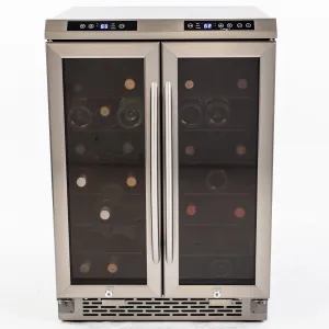 Avanti - WCV38DZ. Avanti Dual-Zone Wine Cooler. 38 Bottle Capacity. in Stainless Steel
