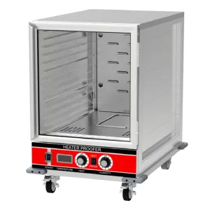 BevLes - HPIC-3414. BevLes 1/2 Size Insulated HPC Economy Proofing & Holding Cabinet. 1 Clear Door. in Silver
