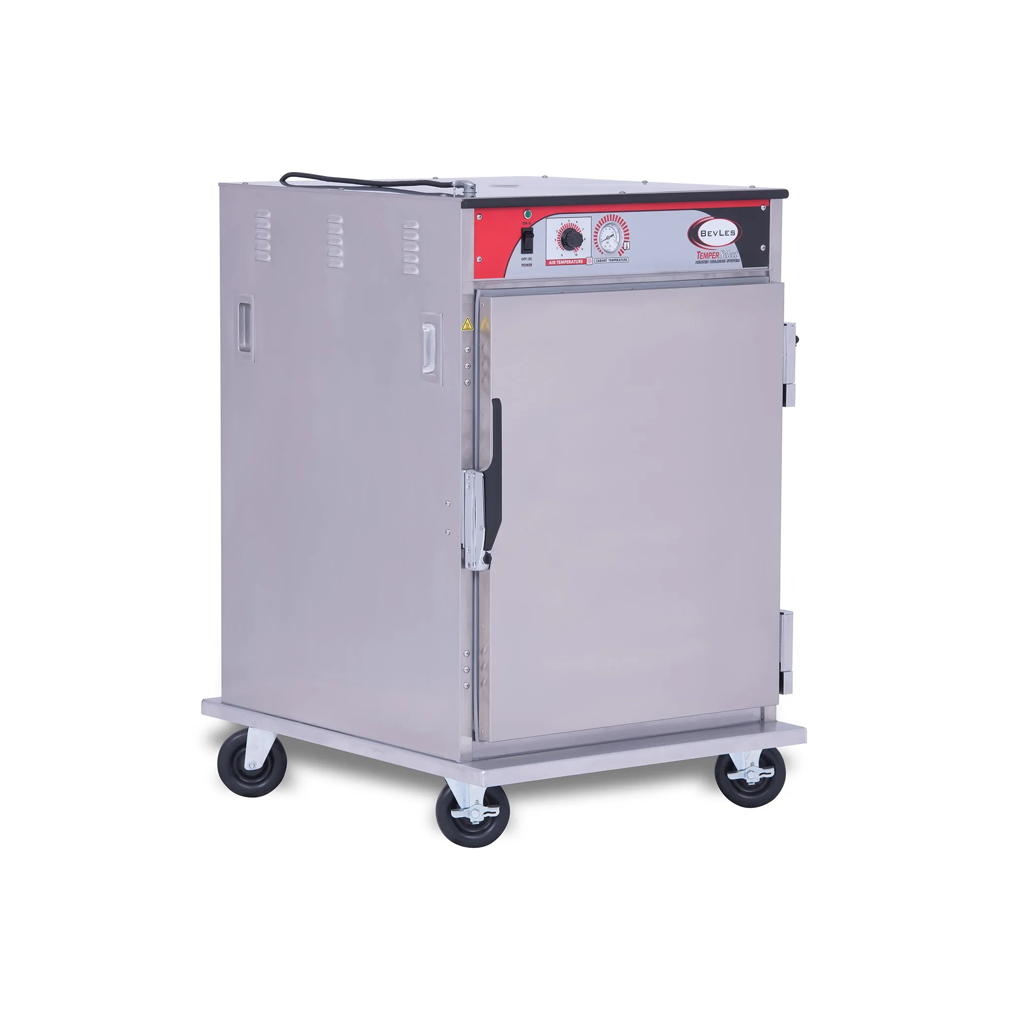 BevLes - HTSS44W64-PT. BevLes Temper Select - Pass Thru 1/2 Size Heated Holding Cabinet. Universal Width. 230V. in Silver