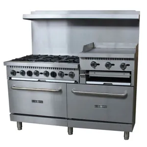 Black Diamond - GR-6024GB/NG. Gas Range. 60 With 24 Griddle/Broiler