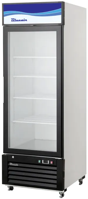 Blue Air - BKGM12-HC. 12 CuFt. 1 Glass Door Refrigerator (Swing). R-290 Refrigerant