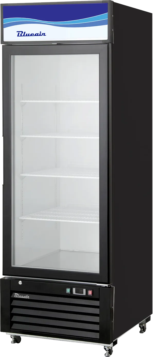 Blue Air - BKGM23B-HC. 23 CuFt. 1 Glass Door Refrigerator (Swing). R-290 Refrigerant
