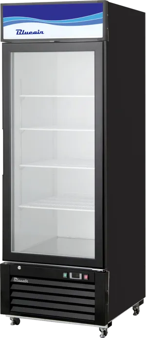 Blue Air - BKGM23B-HC. 23 CuFt. 1 Glass Door Refrigerator (Swing). R-290 Refrigerant