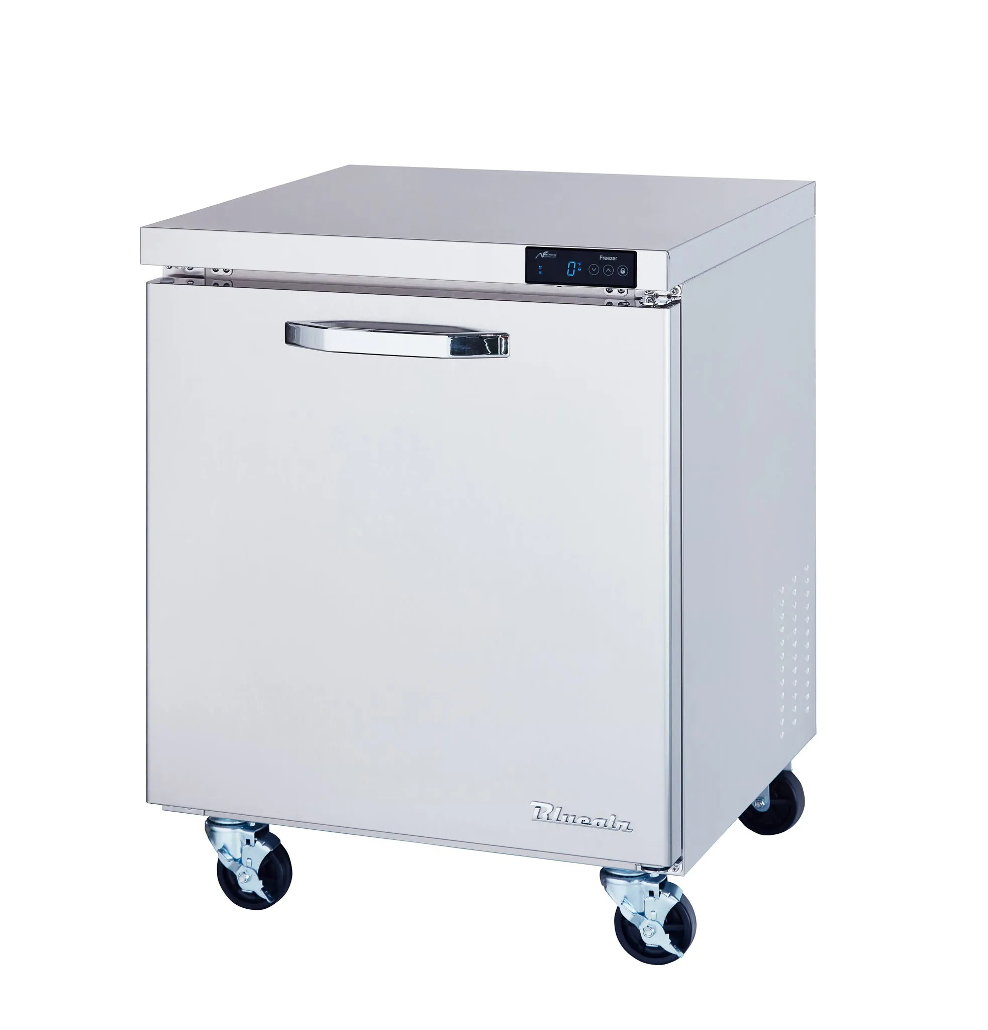 Blue Air - BLUF28-HC. 1 Door All Stainless Undercounter Freezer - 28 wide. 7 cu/ft.. R-290 Refrigerant