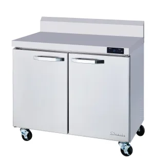 Blue Air - BLUF36-WT-HC. 2 Doors All Stainless Work Top Freezer - 36 wide. 9.2 cu/ft.. R-290 Refrigerant