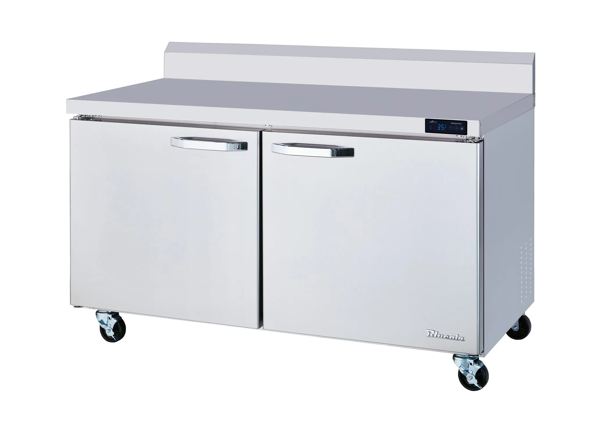 Blue Air - BLUF60-WT-HC. 2 Doors All Stainless Work Top Freezer - 60 wide. 16.5 cu/ft.. R-290 Refrigerant