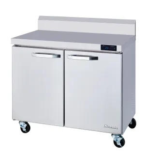 Blue Air - BLUR36-WT-HC. 2 Doors All Stainless Work Top Refrigerator - 36 wide. 9.2 cu/ft.. R-290 Refrigerant
