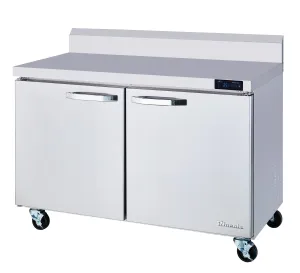 Blue Air - BLUR48-WT-HC. 2 Doors All Stainless Work Top Refrigerator - 48 wide. 13 cu/ft.. R-290 Refrigerant