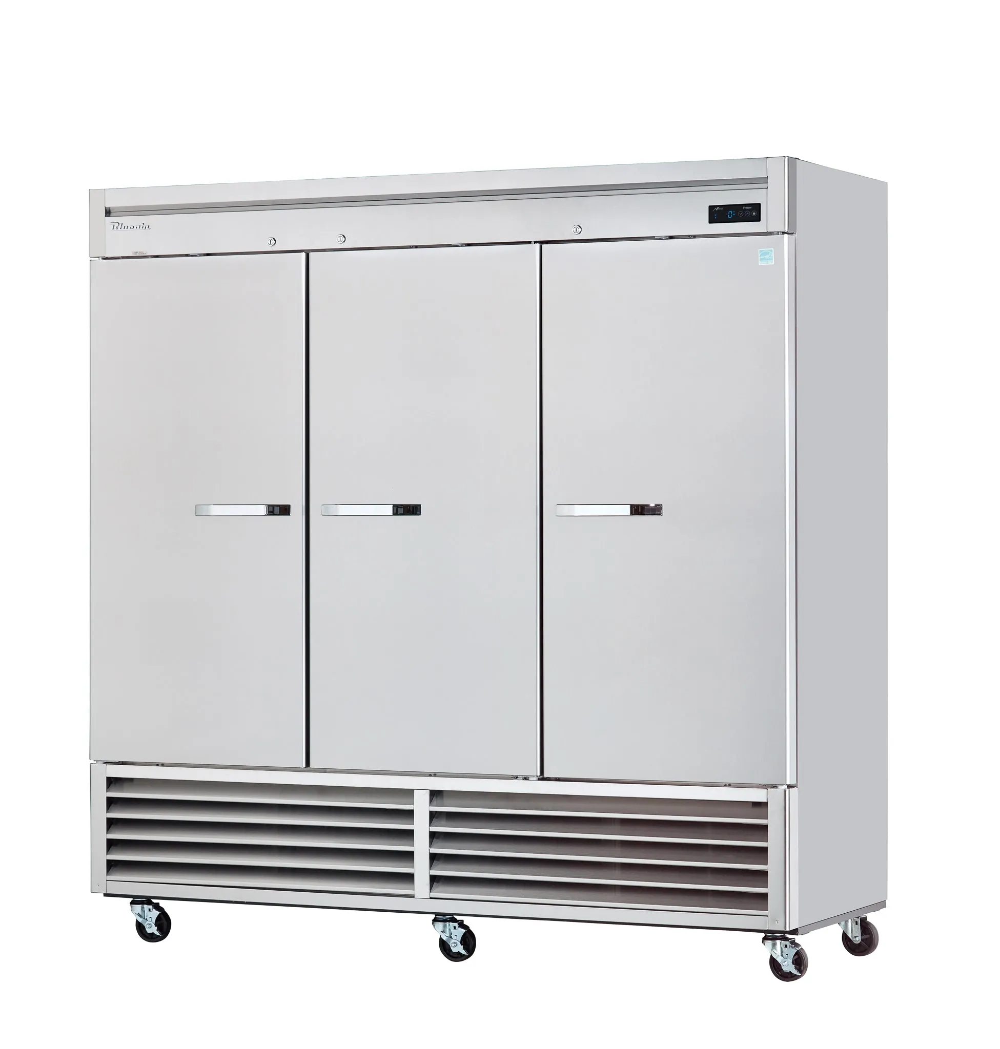 Blue Air - BSF72-HC. 3 Solid Doors Stainless Freezer. Bottom-Mount Compressor. R-290 Refrigerant