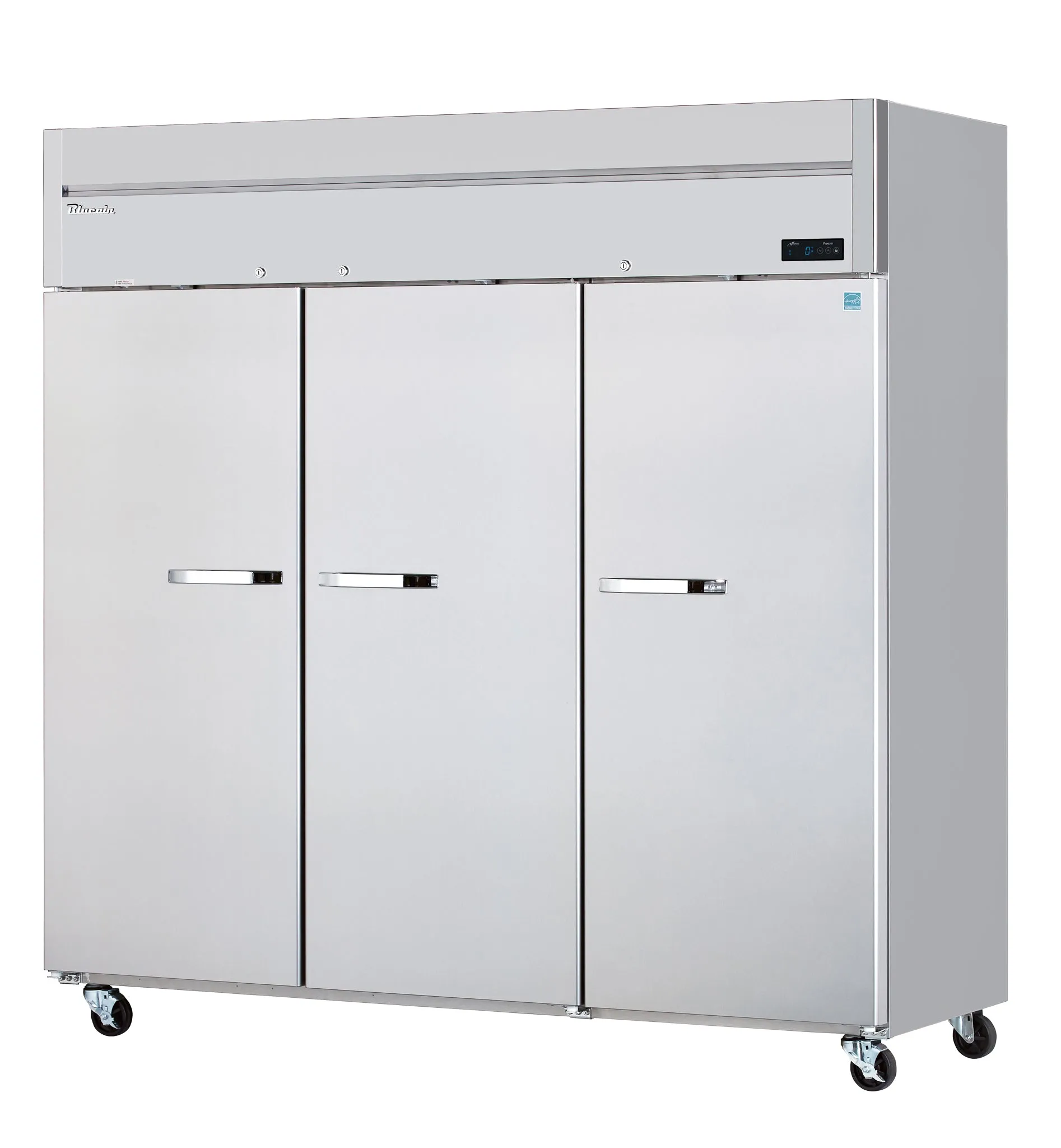 Blue Air - BSF72T-HC. 3 Solid Doors Stainless Freezer. Top-Mount Compressor. R-290 Refrigerant