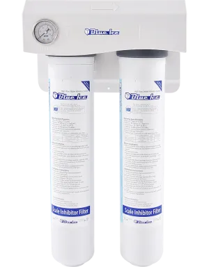 Blue Air - DH-S2. Dual filtration system - Water Pressure Gauge Included. (2) 2 GPM. 500-900 lbs.