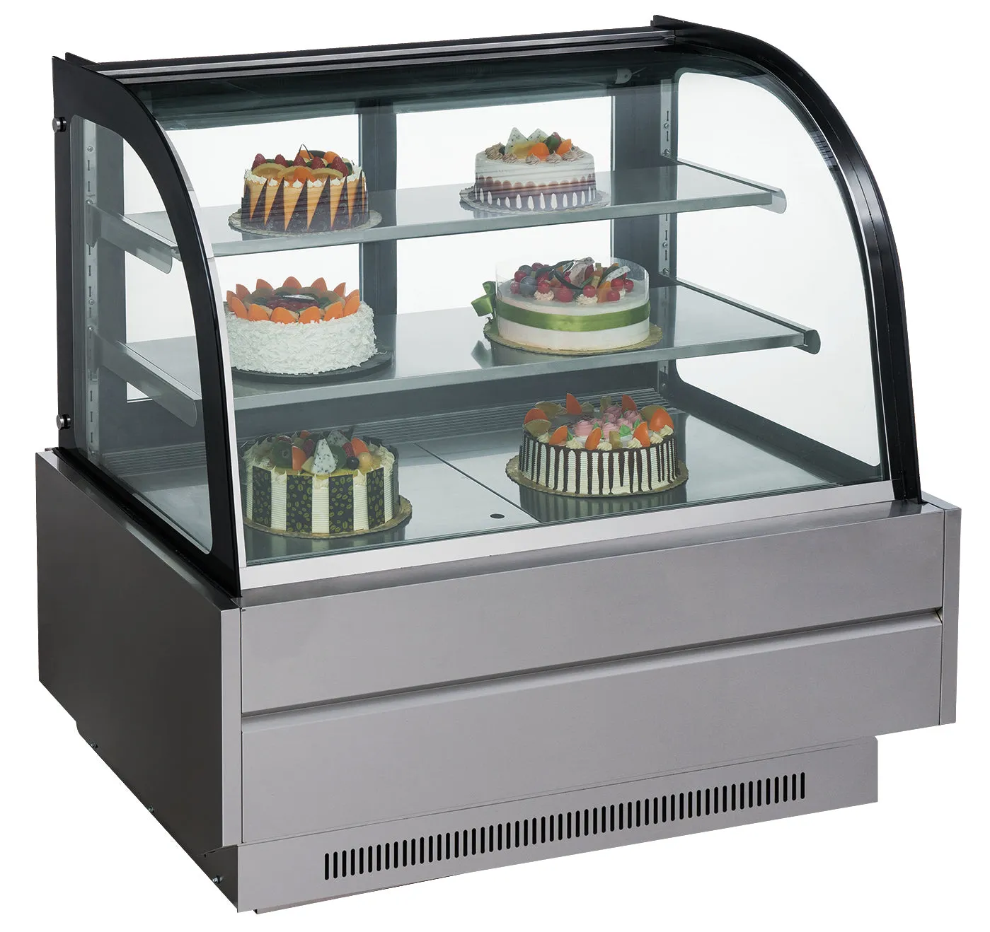 Chef AAA - CV-120. Commercial 48 Display Case Refrigerator Showcase (4 Feet) Pastry Bakery