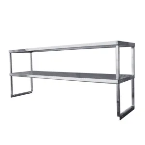 Chef AAA - DS1236. Commercial Double Over Shelf Stainless Steel Heavy Duty