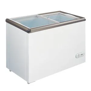 Chef AAA - FR-CN-0150. Commercial 29 Glass Door Frozen Food or Ice Cream Chest Freezer Display 5.3cu.ft.