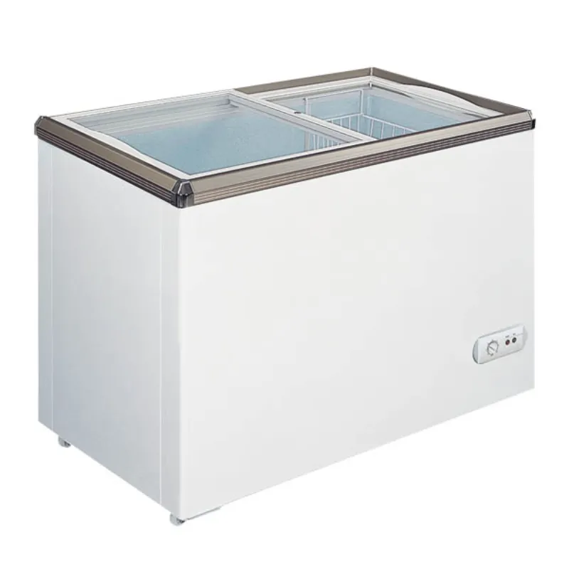 Chef AAA - FR-CN-0150. Commercial 29 Glass Door Frozen Food or Ice Cream Chest Freezer Display 5.3cu.ft.