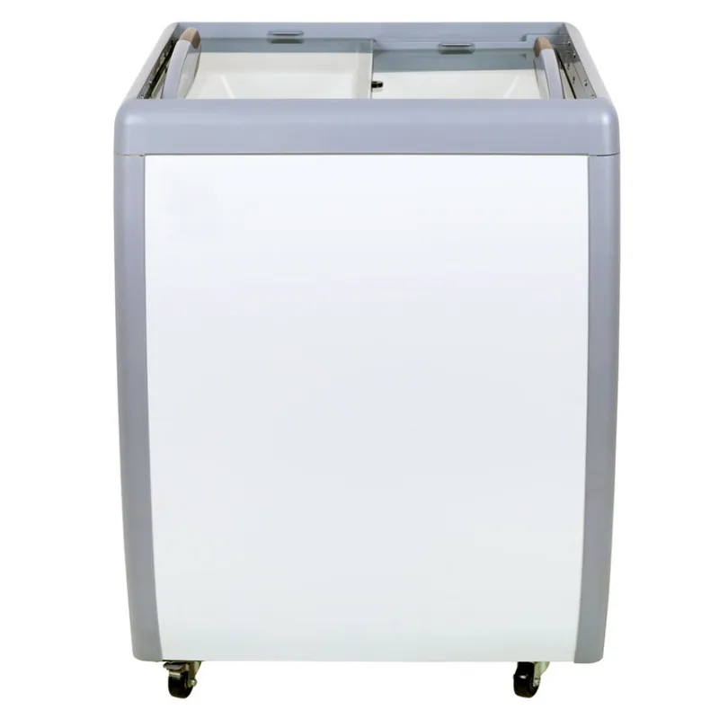 Chef AAA - FR-CN-0160-R. Commercial 26 Glass Door Frozen Food or Ice Cream Chest Freezer Display 5.5cu.ft.