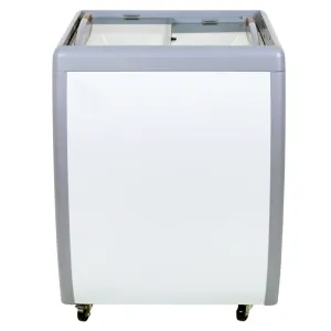 Chef AAA - FR-CN-0160-R. Commercial 26 Glass Door Frozen Food or Ice Cream Chest Freezer Display 5.5cu.ft.