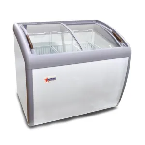 Chef AAA - FR-CN-1016. Commercial 39Glass Door Frozen Food or Ice Cream Chest Freezer Display