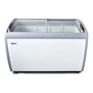 Chef AAA - FR-CN-1245. Commercial 50 Glass Door Frozen Food or Ice Cream Chest Freezer Display