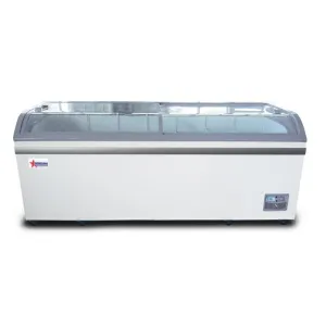 Chef AAA - FR-CN-2007. Commercial 79 Glass Door Frozen Food or Ice Cream Chest Freezer Display