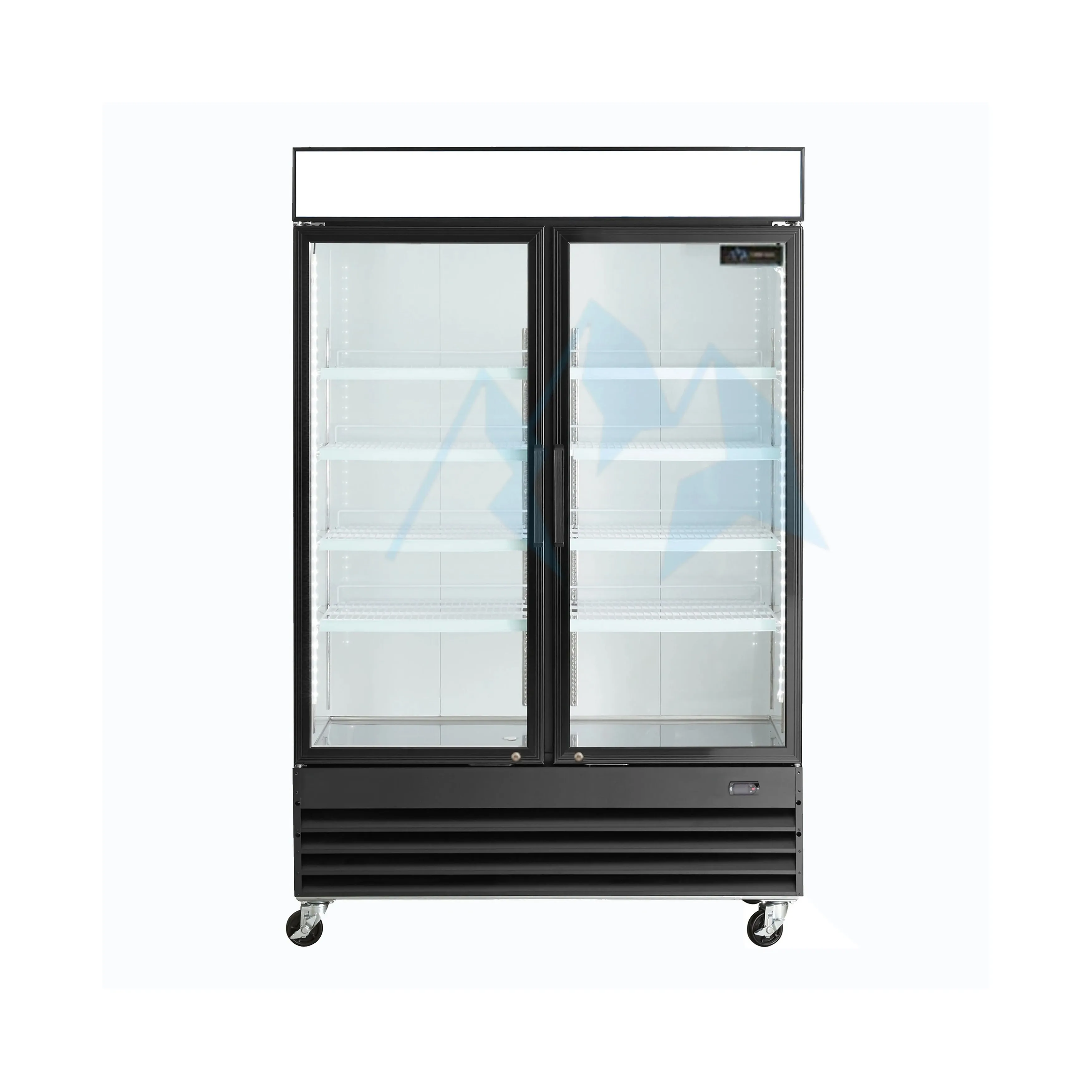 Chef AAA - GDM-41B. Commercial 48 2 Glass Door Refrigerator 32 cu. ft.