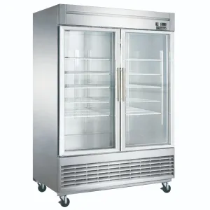 Chef AAA - KF-49BG 55 2 Glass Door Reach-in Freezer 40.72cu.ft NSF