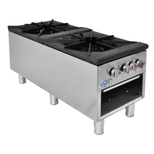 Chef AAA - KF-SP-2. Commercial Dual Stock Pot Range Natural Gas