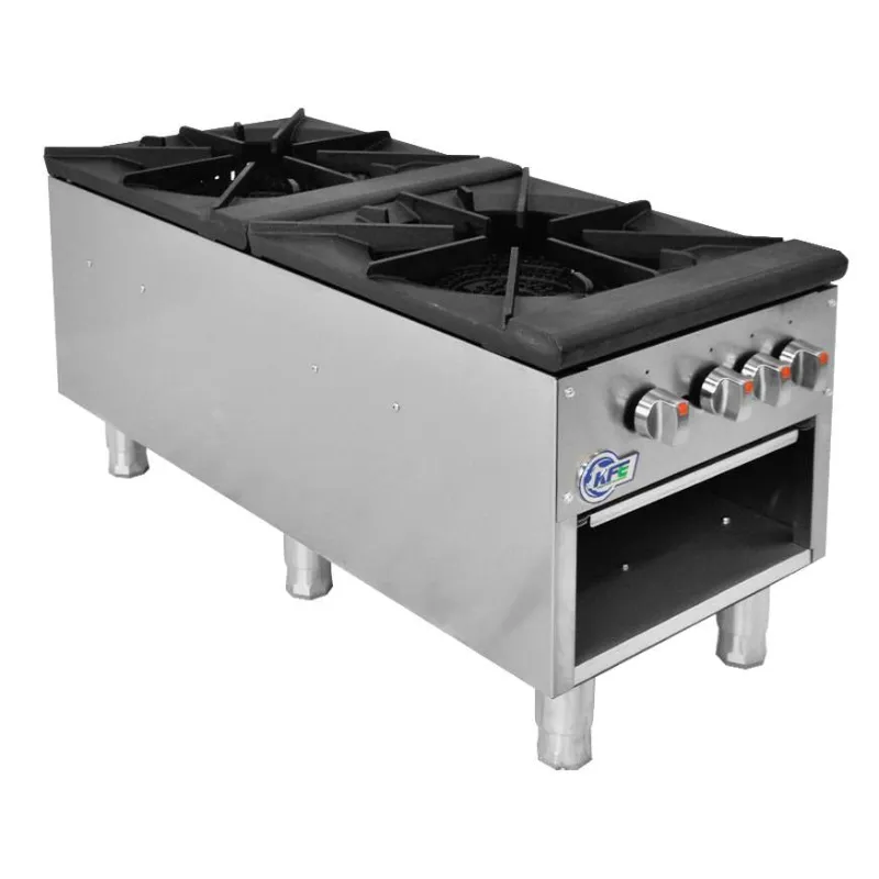 Chef AAA - KF-SP-2. Commercial Dual Stock Pot Range Natural Gas