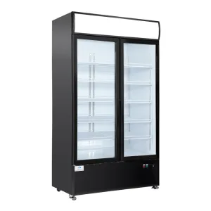 Chef AAA - LG-960M2WP 49 Commercial 2 Glass Door Refrigerator Swing Merchandiser