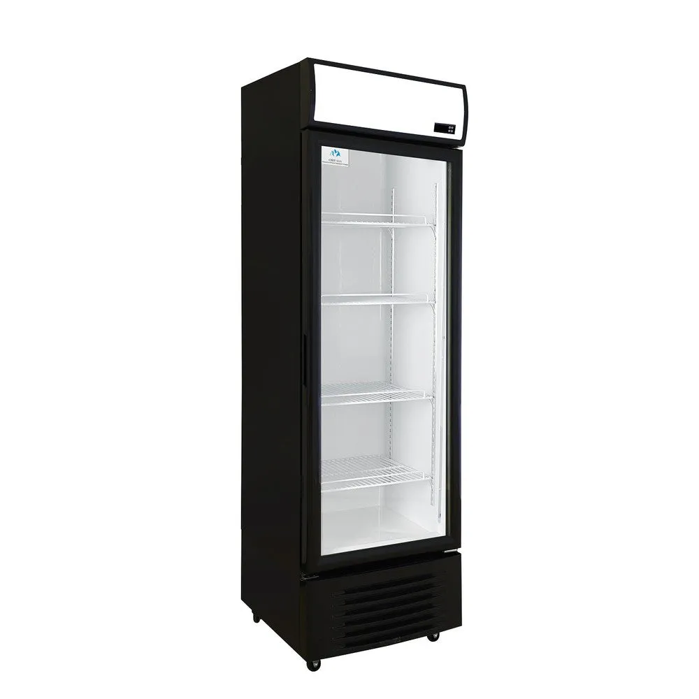 Chef AAA - LGX-426WL 24 Commercial 1 Glass Door Refrigerator Swing Merchandiser