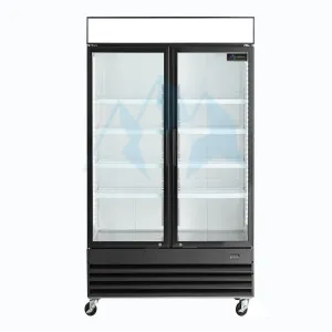 Chef AAA - P688. Commercial 41 2 Glass Door Refrigerator 21 cu.ft.