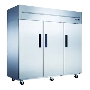 Chef AAA - T83AR Commercial 83 3 Solid Door Reach-In Refrigerator