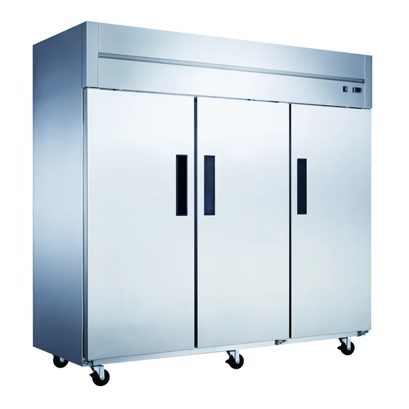 Chef AAA - T83AR Commercial 83 3 Solid Door Reach-In Refrigerator
