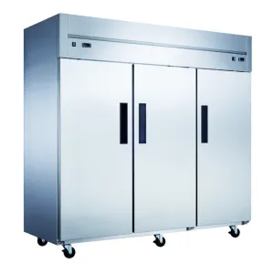 Chef AAA - T83ARF Commercial 83 3 Solid Door Reach-In Refrigerator / Freezer Combo 64.8 cu.ft.