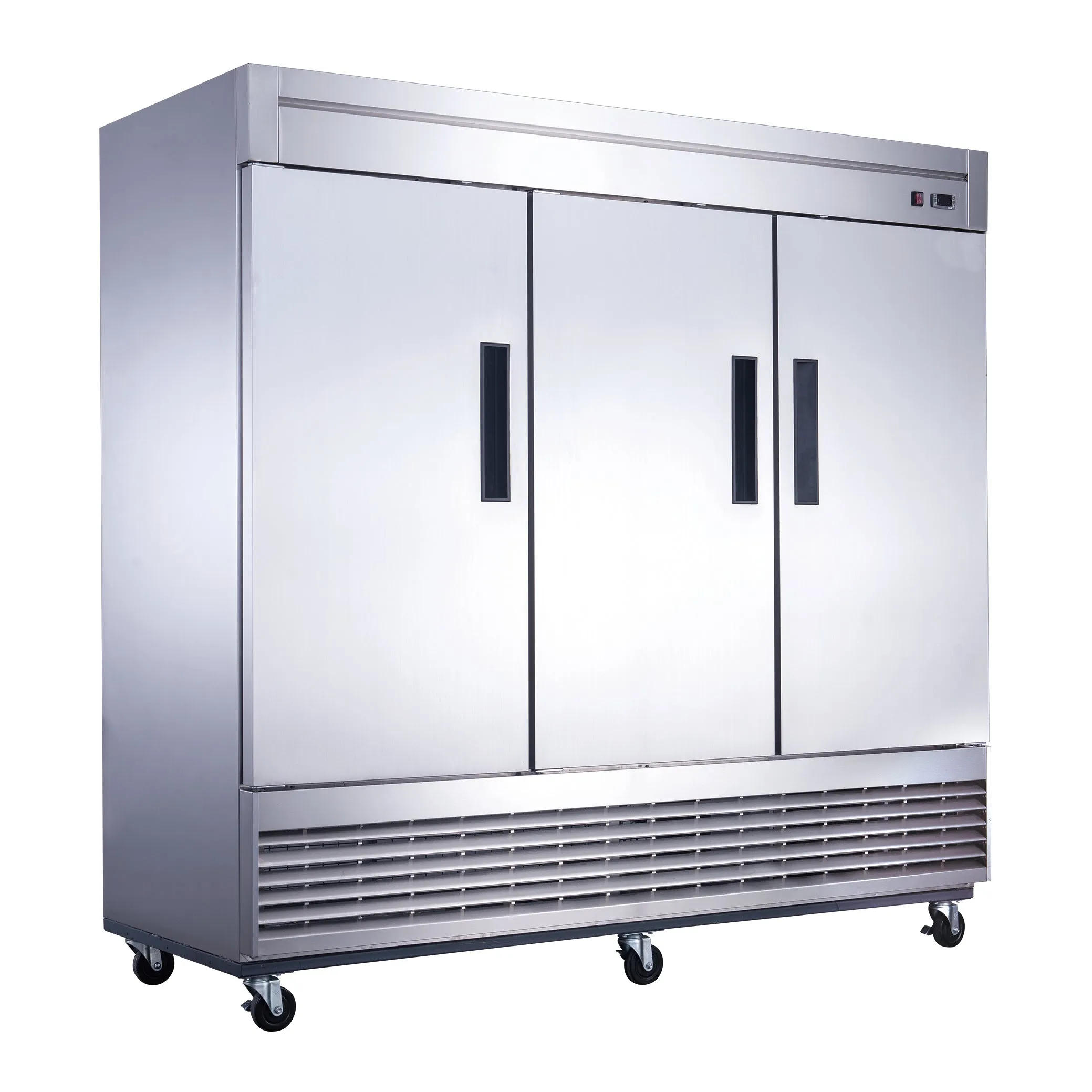 Chef AAA - T83R Commercial 83 Reach-In Refrigerator 3 Solid Door Stainless Steel 64 cu.ft.