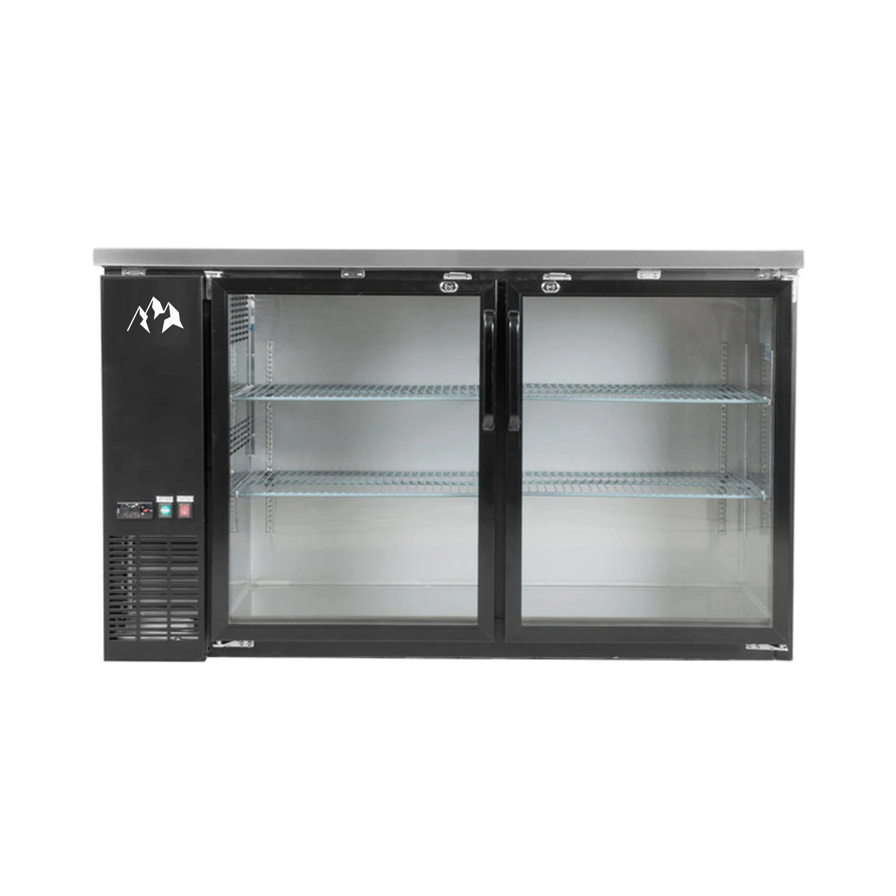 Chef AAA - TBB-60G-HC. Commercial 61 Glass Door Back Bar Refrigerator 15.2 cu.ft.