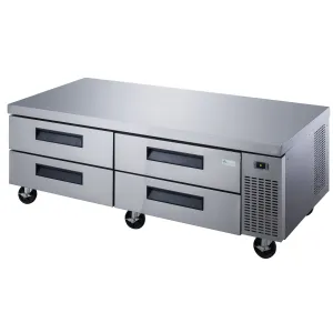Chef AAA - TCB72-D4 Commercial 72 Chef Base Refrigerator 4 Drawer 1100lbs Capacity
