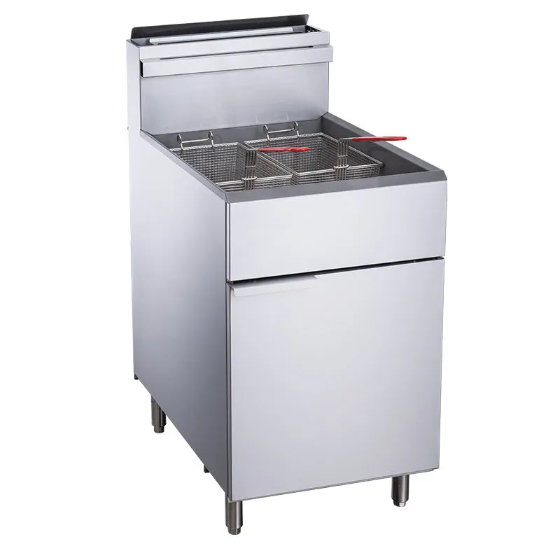 Chef AAA - TCF5-LPG Commercial 70lbs Liquid Propane Gas Fryer with 5 Tube Burners