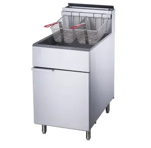 Chef AAA - TCF5-LPG Commercial 70lbs Liquid Propane Gas Fryer with 5 Tube Burners