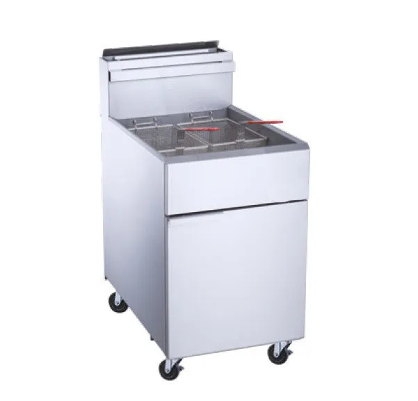 Chef AAA - TCF5-LPG Commercial 70lbs Liquid Propane Gas Fryer with 5 Tube Burners
