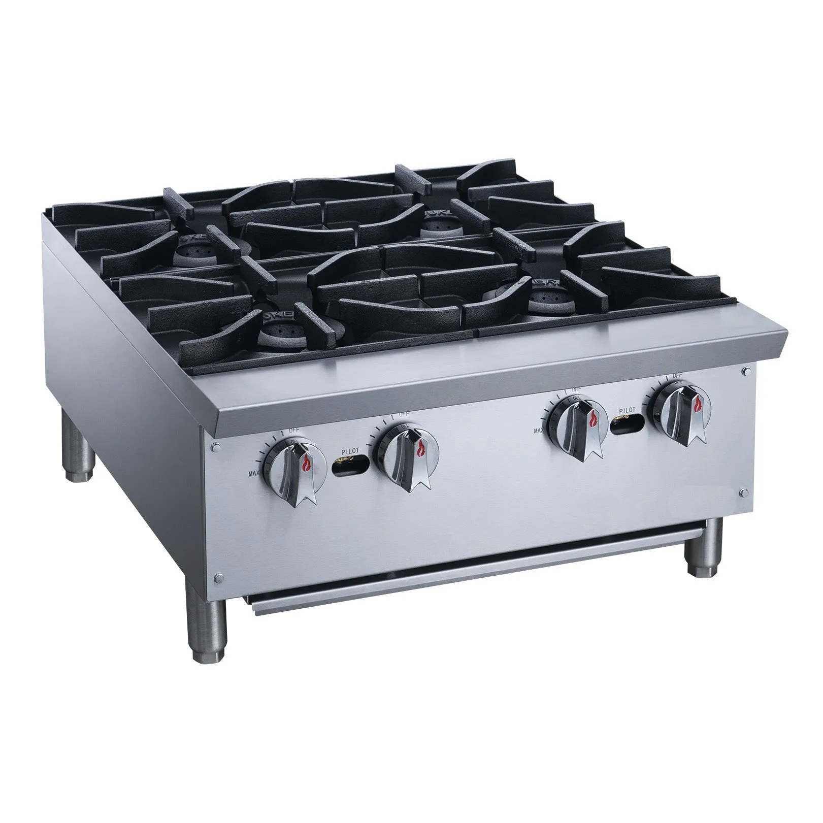 Chef AAA - TCHPA24 Commercial 24 Hot Plate with 4 Burners NG
