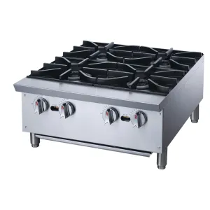 Chef AAA - TCHPA24 Commercial 24 Hot Plate with 4 Burners NG