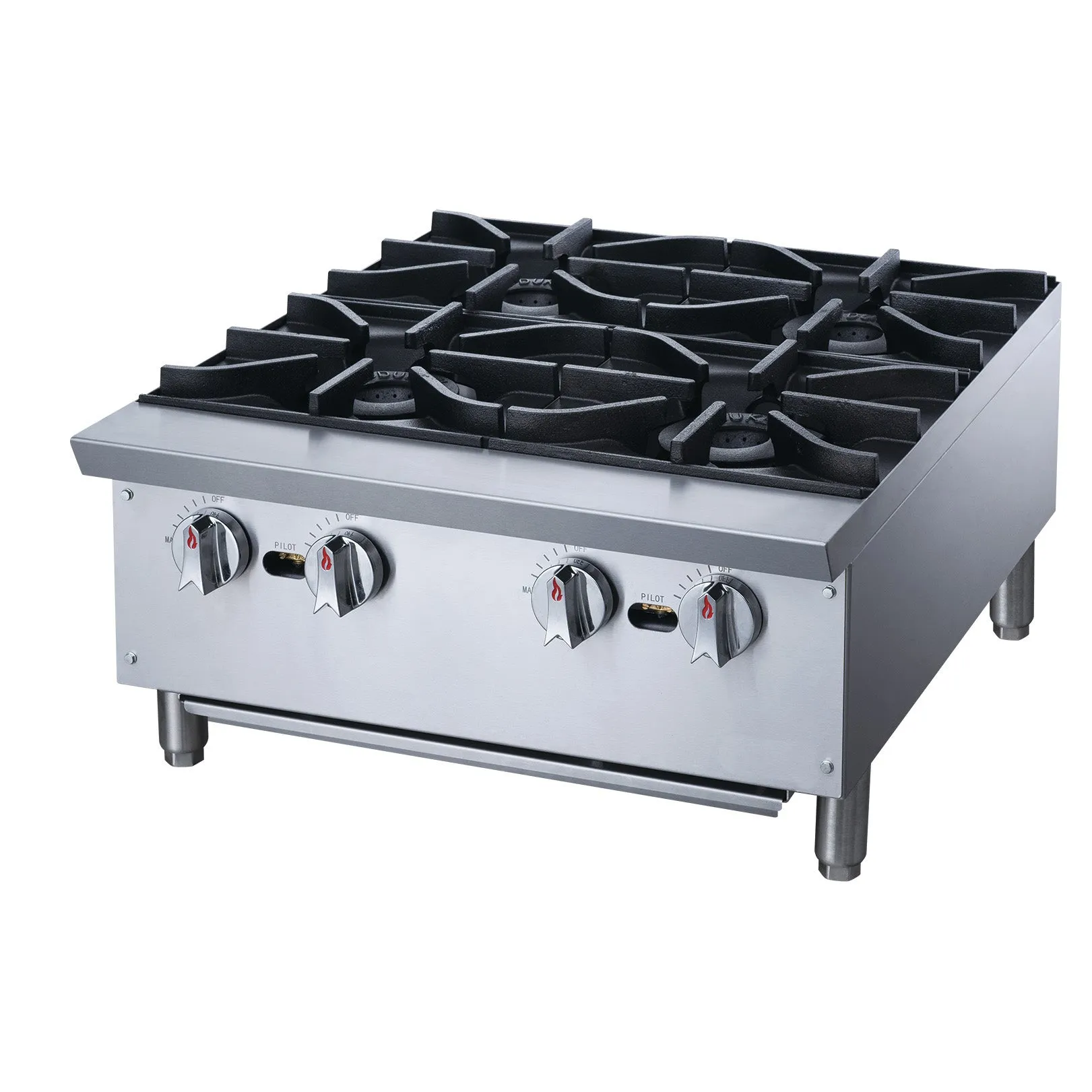 Chef AAA - TCHPA24 Commercial 24 Hot Plate with 4 Burners NG