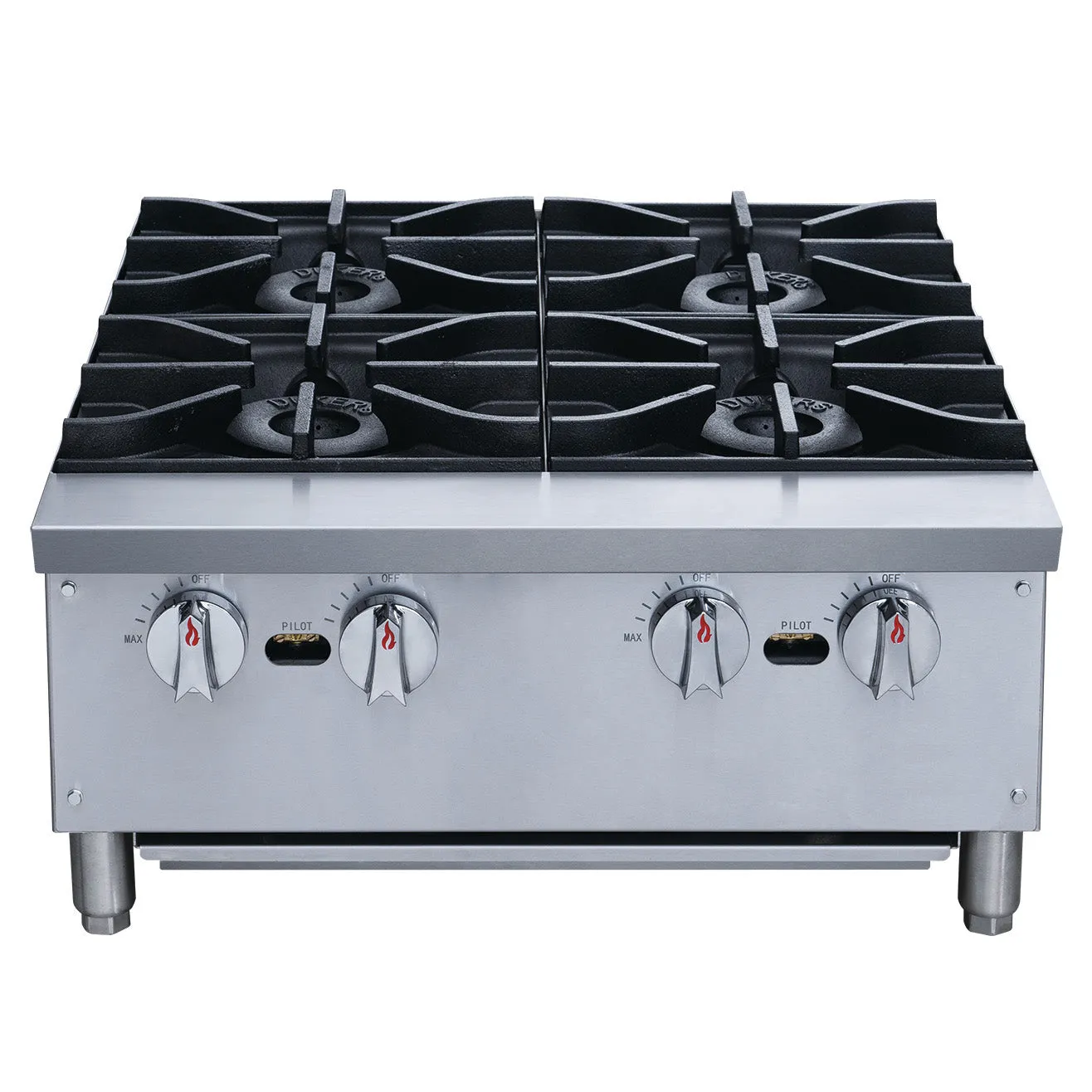 Chef AAA - TCHPA24 Commercial 24 Hot Plate with 4 Burners NG